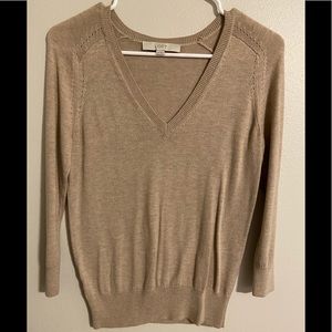 XS light brown Ann Taylor Loft sweater